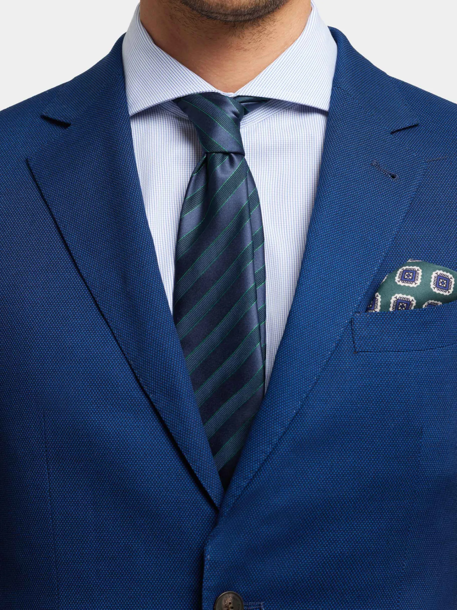 Alvaro Moreno Trajes|Trajes|AMERICANA BIRDEYE Azul