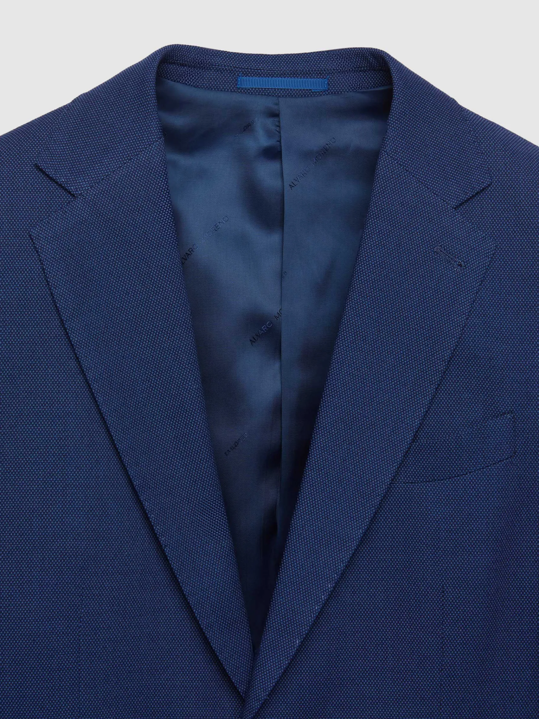 Alvaro Moreno Trajes|Trajes|AMERICANA BIRDEYE Azul
