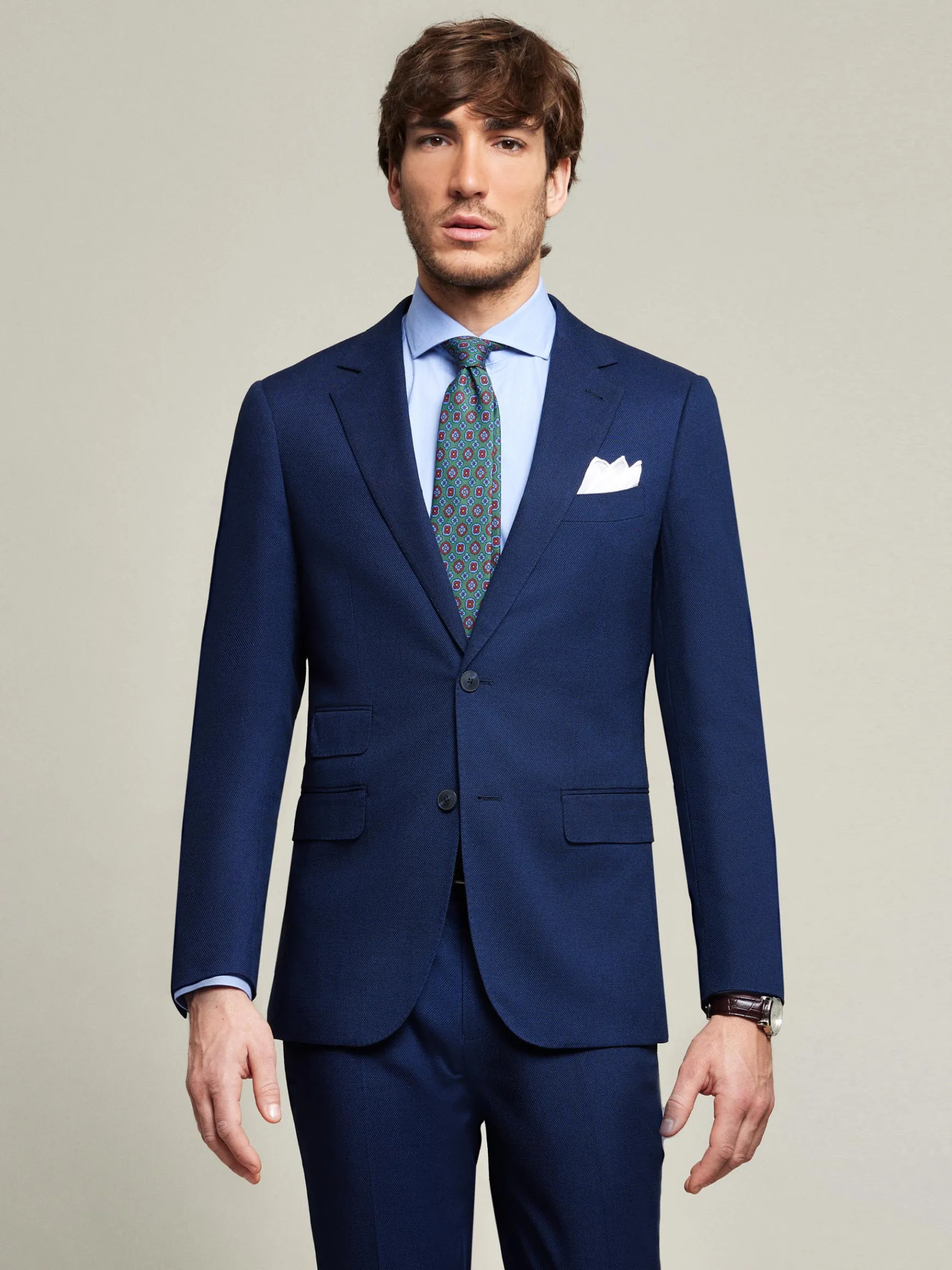Alvaro Moreno Trajes|Trajes|AMERICANA BIRDEYE Azul Marino