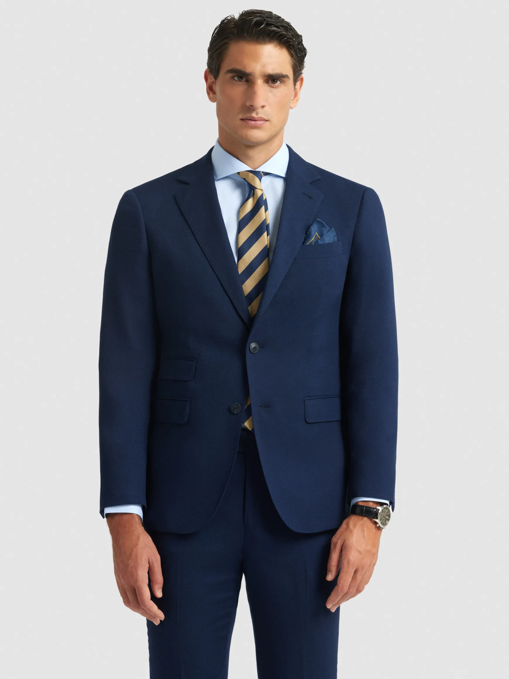 Alvaro Moreno Trajes|Trajes|AMERICANA BIRDEYE Azul Marino