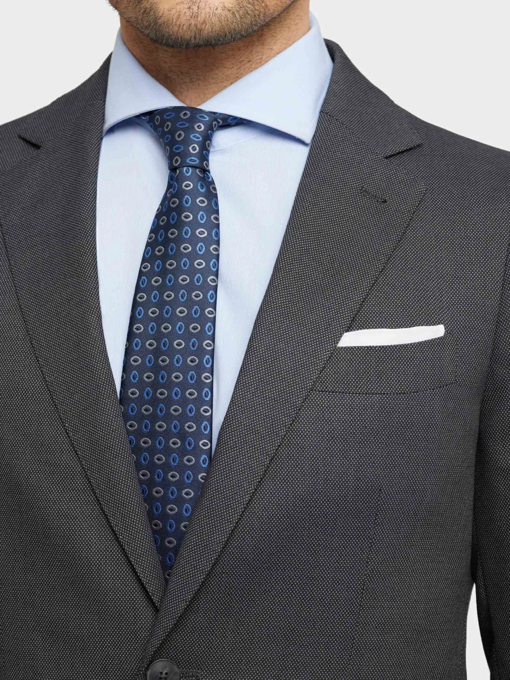 Alvaro Moreno Trajes|Trajes|AMERICANA BIRDEYE Gris