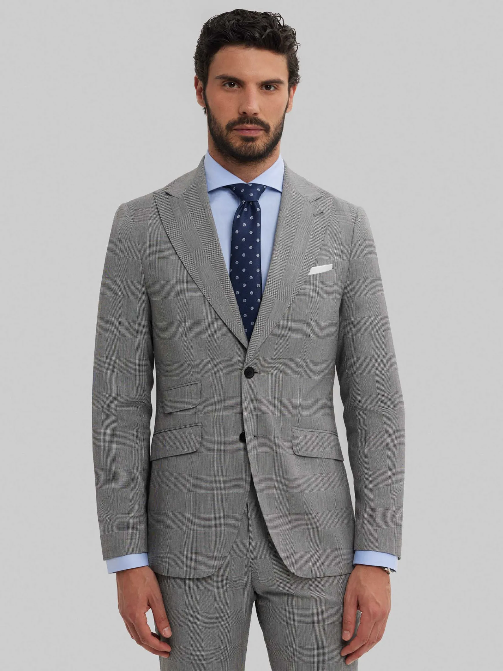 Alvaro Moreno Trajes|Trajes|AMERICANA CAPO GALES Gris