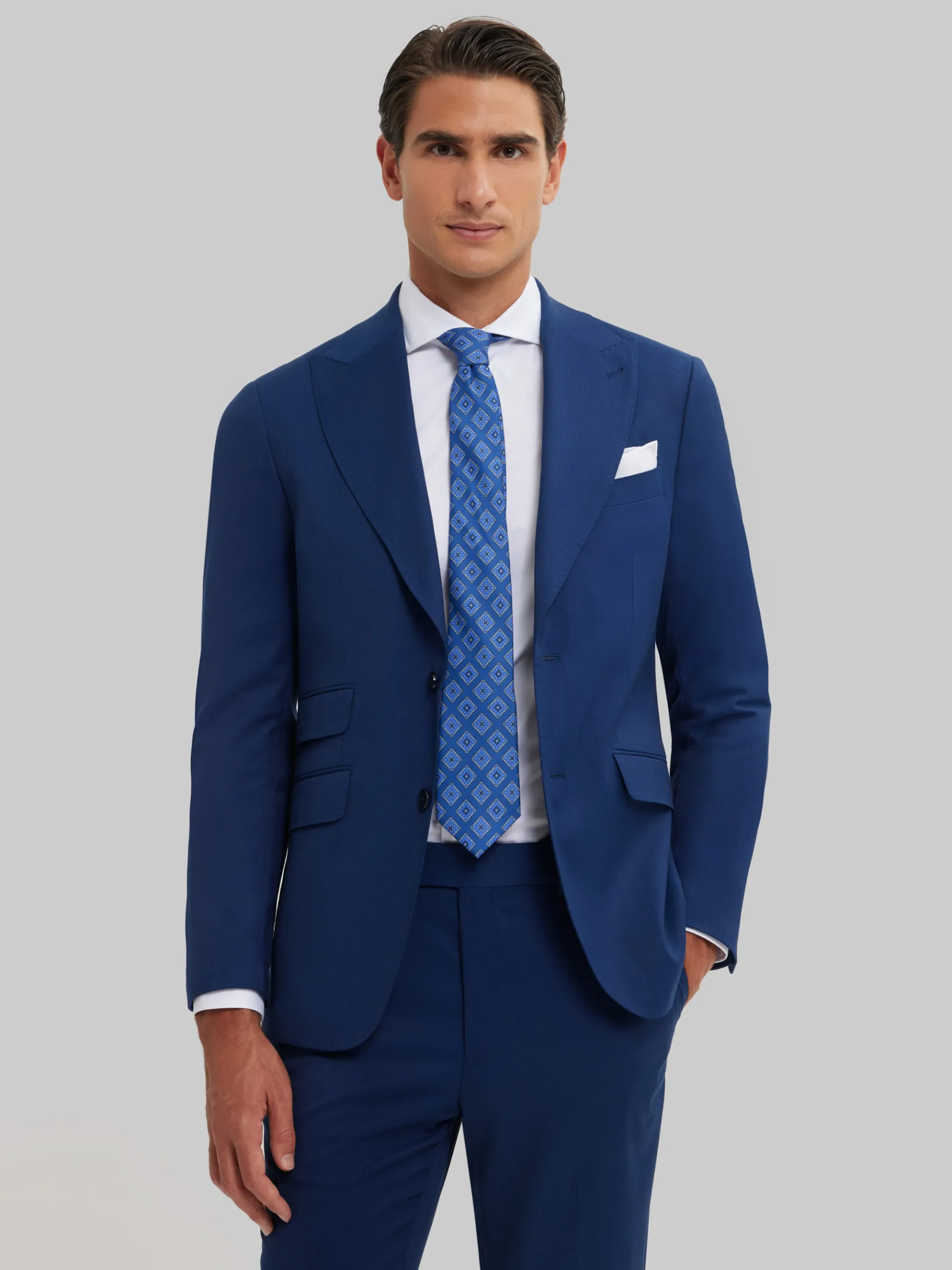 Alvaro Moreno Trajes|Trajes|AMERICANA CAPO MICRO Azul
