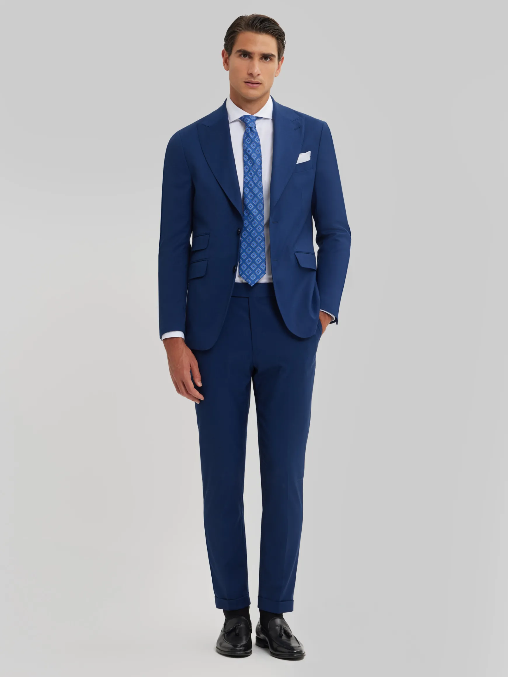 Alvaro Moreno Trajes|Trajes|AMERICANA CAPO MICRO Azul