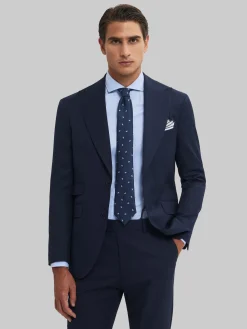 Alvaro Moreno Trajes|Trajes|AMERICANA CAPO MICRO Azul Marino