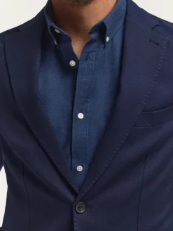 Alvaro Moreno Americanas|AMERICANA ESTERILLA Azul Marino