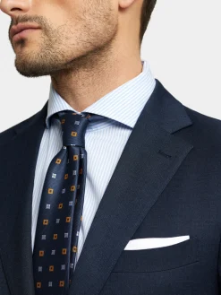 Alvaro Moreno Trajes|Trajes|AMERICANA FIL A FIL Azul Marino