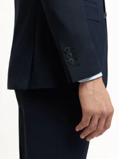 Alvaro Moreno Trajes|Trajes|AMERICANA FIL A FIL Azul Marino