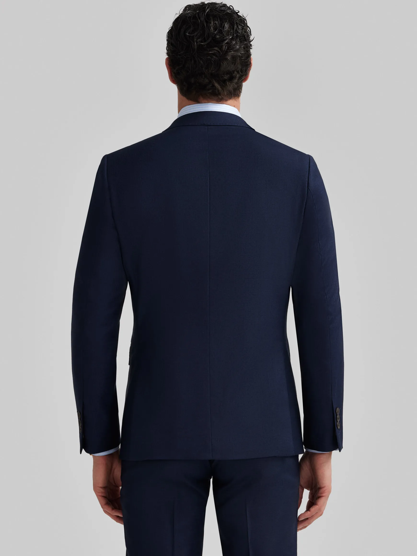 Alvaro Moreno Trajes|Trajes|AMERICANA FIL A FIL Azul Marino