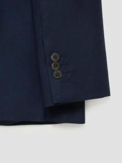 Alvaro Moreno Trajes|Trajes|AMERICANA FIL A FIL Azul Marino