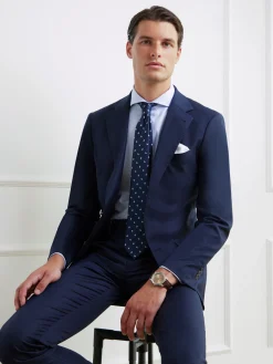 Alvaro Moreno Trajes|Trajes|AMERICANA FIL A FIL Azul Marino