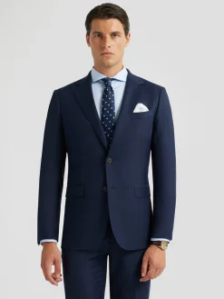 Alvaro Moreno Trajes|Trajes|AMERICANA FIL A FIL Azul Marino