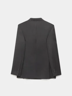 Alvaro Moreno Trajes|Trajes|AMERICANA FIL A FIL CRUZADO Gris