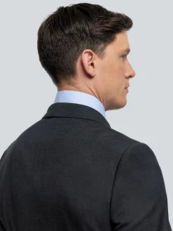 Alvaro Moreno Trajes|Trajes|AMERICANA FIL A FIL CRUZADO Gris