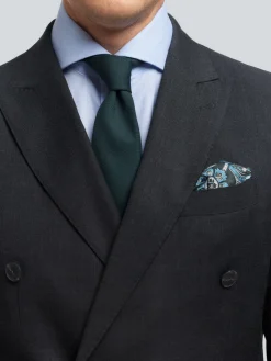 Alvaro Moreno Trajes|Trajes|AMERICANA FIL A FIL CRUZADO Gris