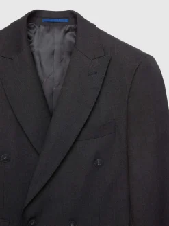 Alvaro Moreno Trajes|Trajes|AMERICANA FIL A FIL CRUZADO Gris