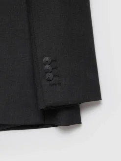 Alvaro Moreno Trajes|Trajes|AMERICANA FIL A FIL CRUZADO Gris