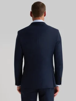 Alvaro Moreno Trajes|Trajes|AMERICANA FIL A FIL CRUZADO Azul Marino