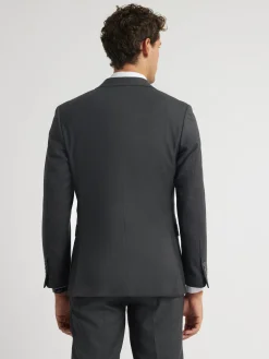 Alvaro Moreno Trajes|Trajes|AMERICANA FIL A FIL CRUZADO Gris