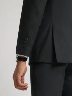 Alvaro Moreno Trajes|Trajes|AMERICANA FIL A FIL CRUZADO Gris