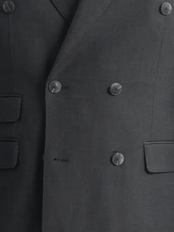 Alvaro Moreno Trajes|Trajes|AMERICANA FIL A FIL CRUZADO Gris