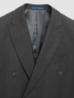 Alvaro Moreno Trajes|Trajes|AMERICANA FIL A FIL CRUZADO Gris