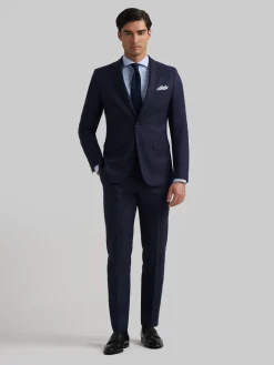 Alvaro Moreno Trajes|Trajes|AMERICANA FINESTRA SLIM Azul Marino