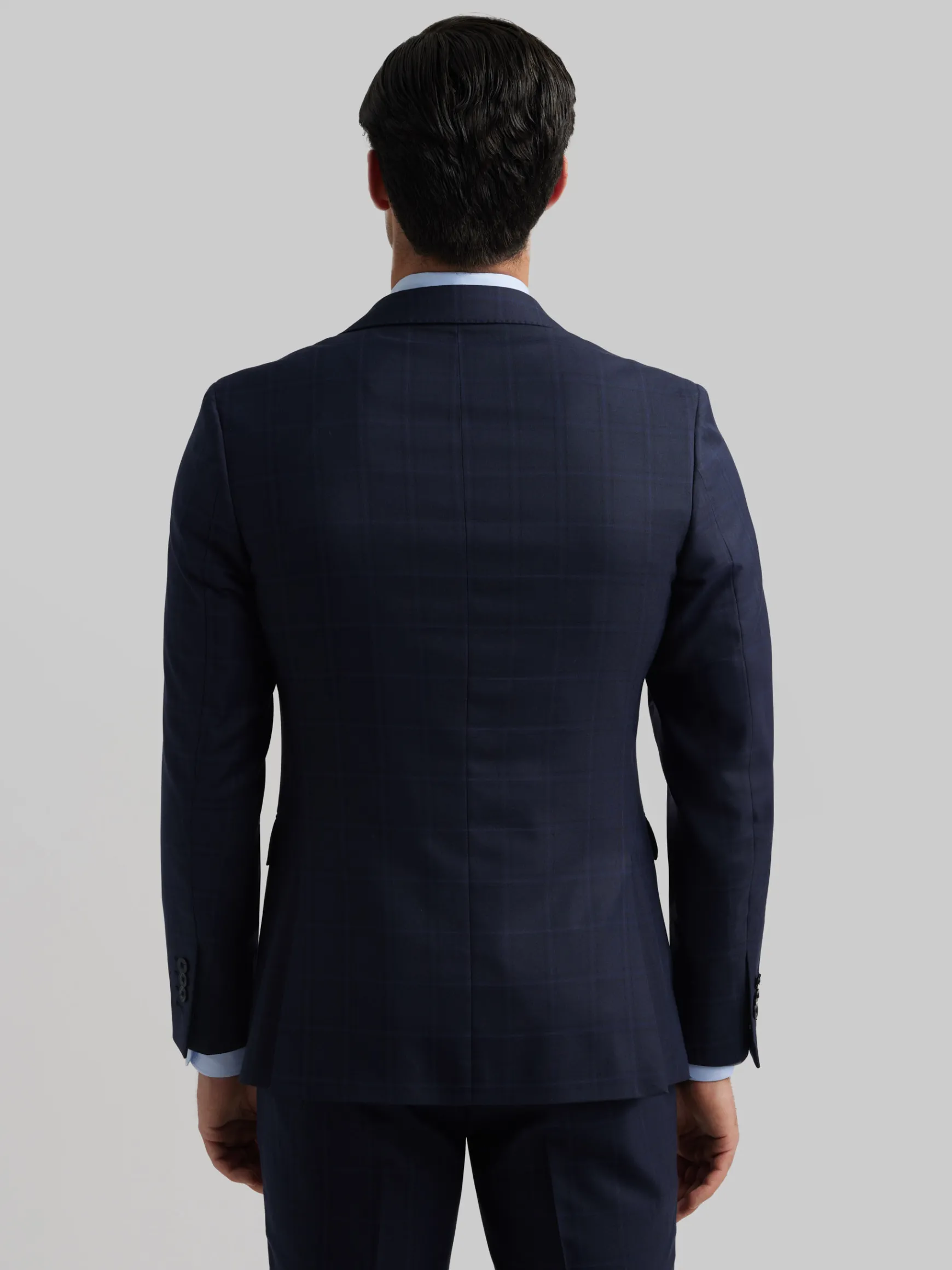 Alvaro Moreno Trajes|Trajes|AMERICANA FINESTRA SLIM Azul Marino