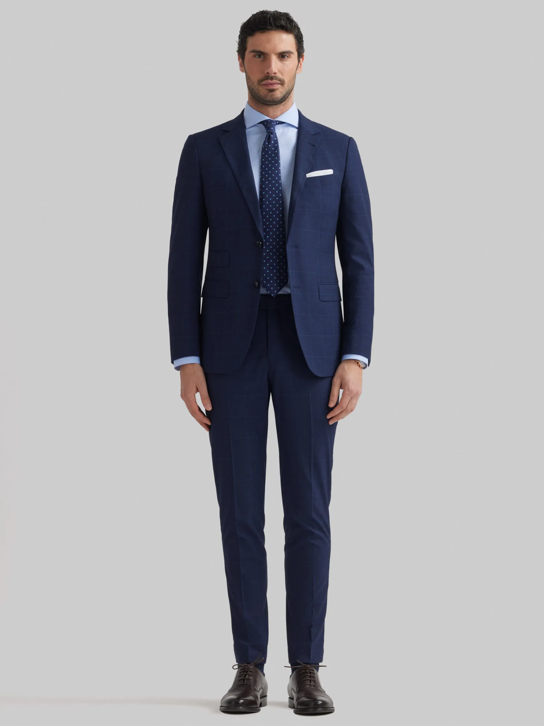 Alvaro Moreno Trajes|Trajes|AMERICANA GALES SLIM Azul Marino