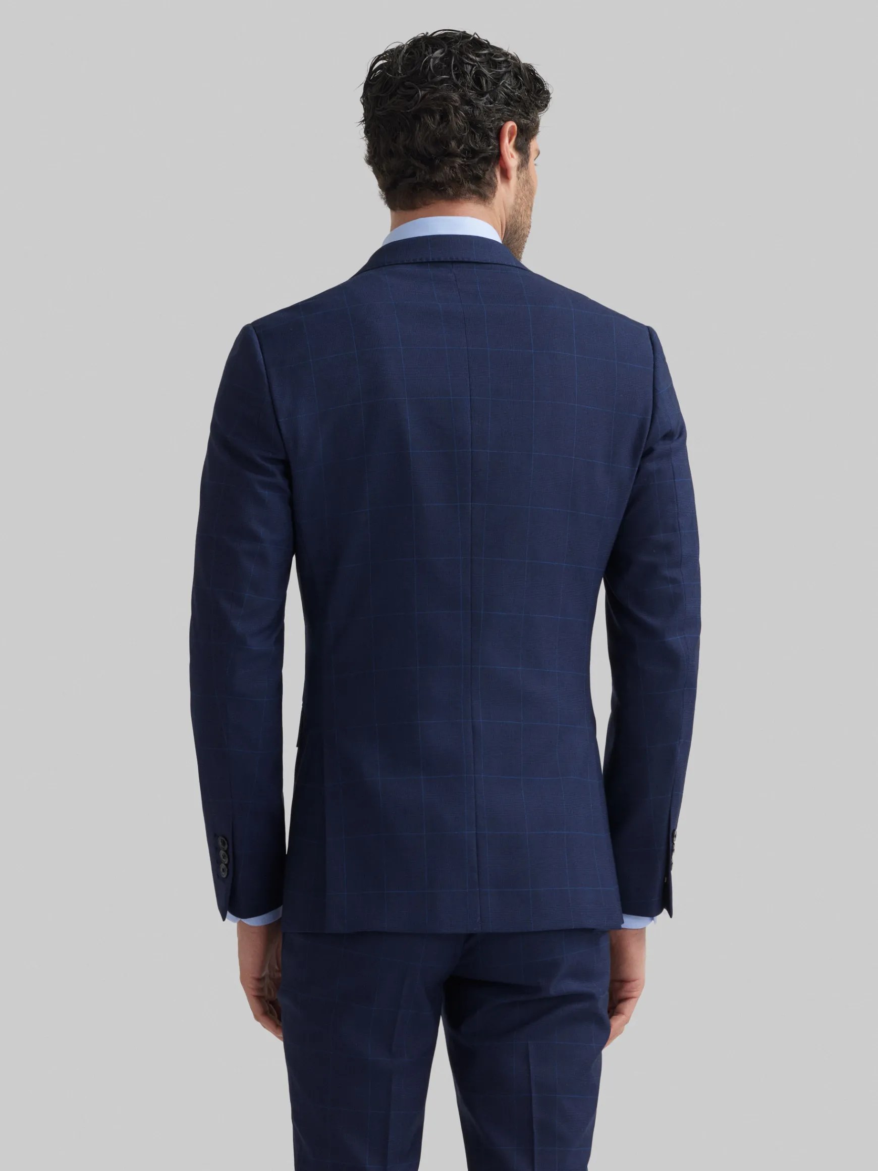 Alvaro Moreno Trajes|Trajes|AMERICANA GALES SLIM Azul Marino