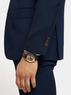Alvaro Moreno Trajes|Trajes|AMERICANA MICRO BIRD Azul Marino