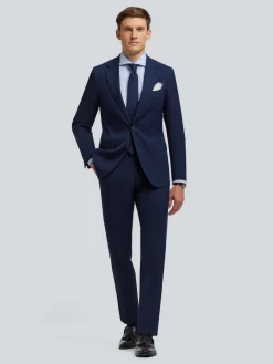 Alvaro Moreno Trajes|Trajes|AMERICANA MICRO BIRD Azul Marino