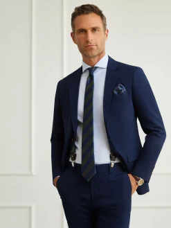 Alvaro Moreno Trajes|Trajes|AMERICANA MICRO BIRD Azul Marino