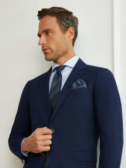 Alvaro Moreno Trajes|Trajes|AMERICANA MICRO BIRD Azul Marino
