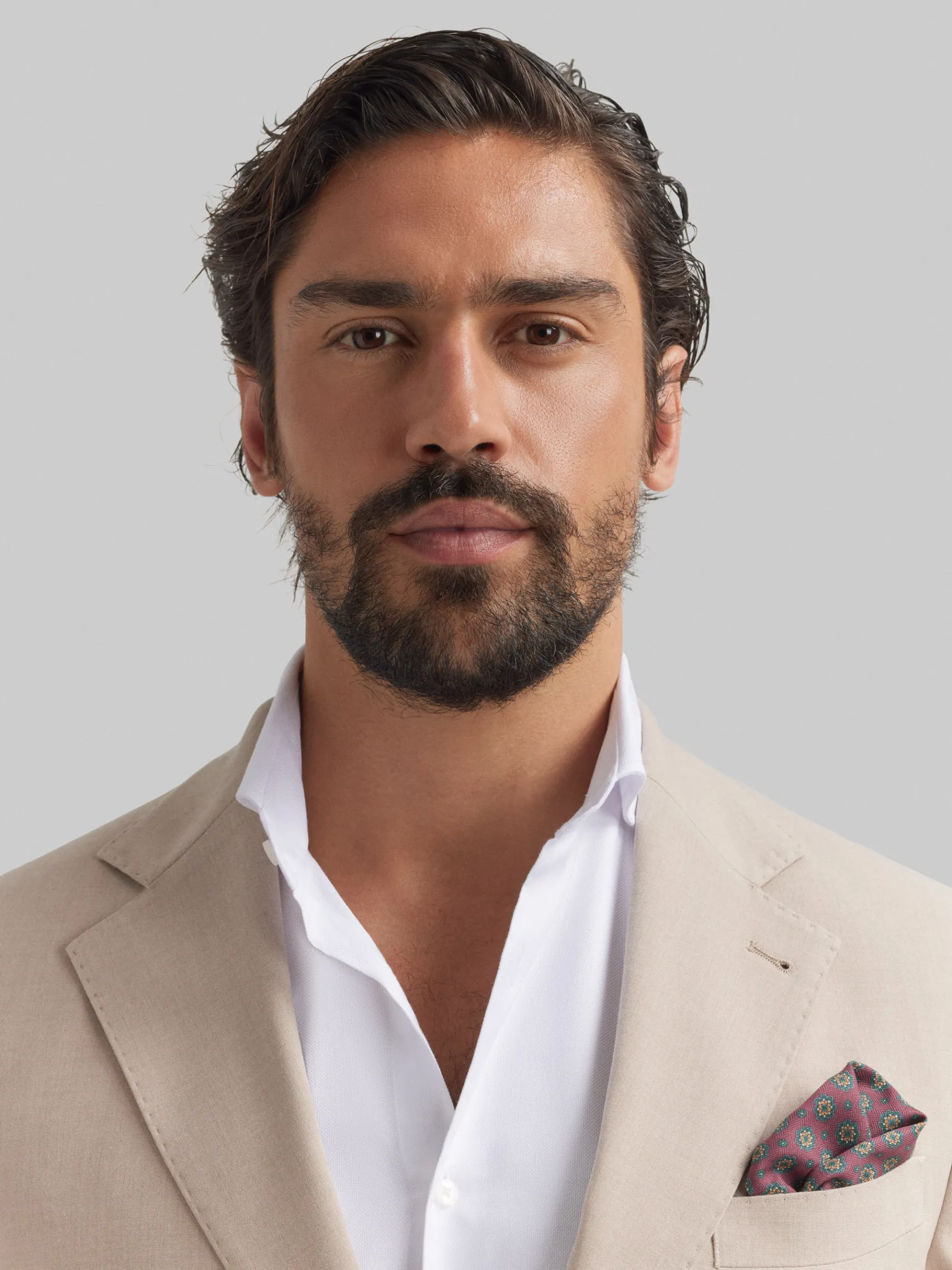 Alvaro Moreno Trajes|Trajes|AMERICANA NAPOLI Beige