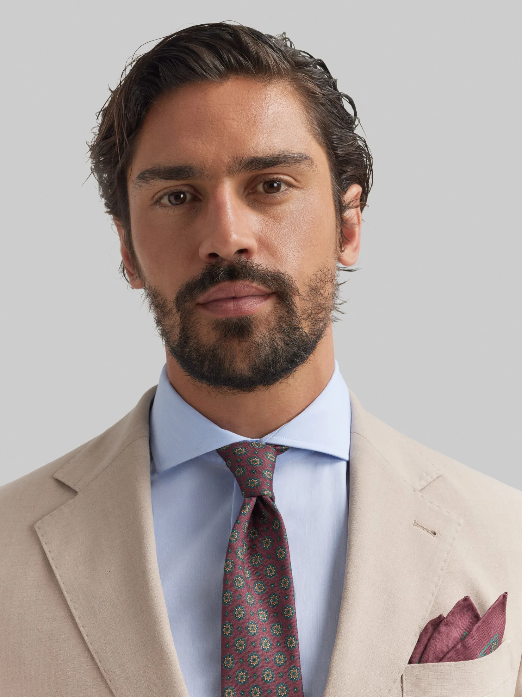 Alvaro Moreno Trajes|Trajes|AMERICANA NAPOLI Beige