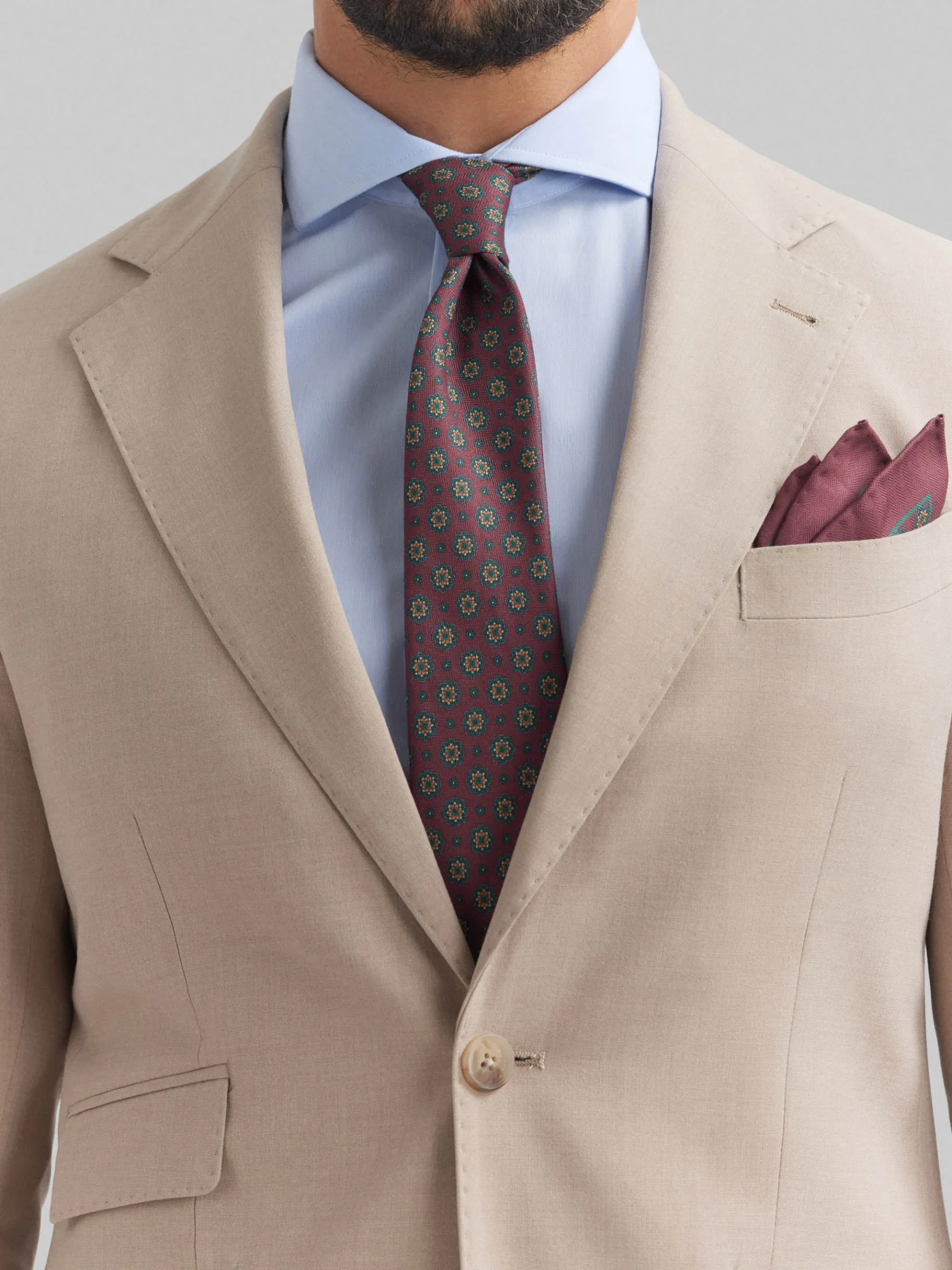 Alvaro Moreno Trajes|Trajes|AMERICANA NAPOLI Beige