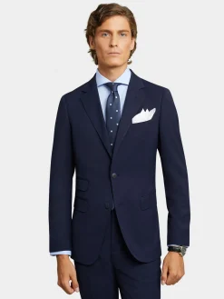 Alvaro Moreno Trajes|Trajes|AMERICANA PLAIN SLIM Azul Marino