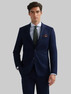 Alvaro Moreno Trajes|Trajes|AMERICANA PLAIN SLIM Azul Marino
