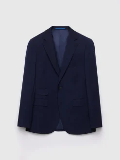 Alvaro Moreno Trajes|Trajes|AMERICANA PLAIN SLIM Azul Marino