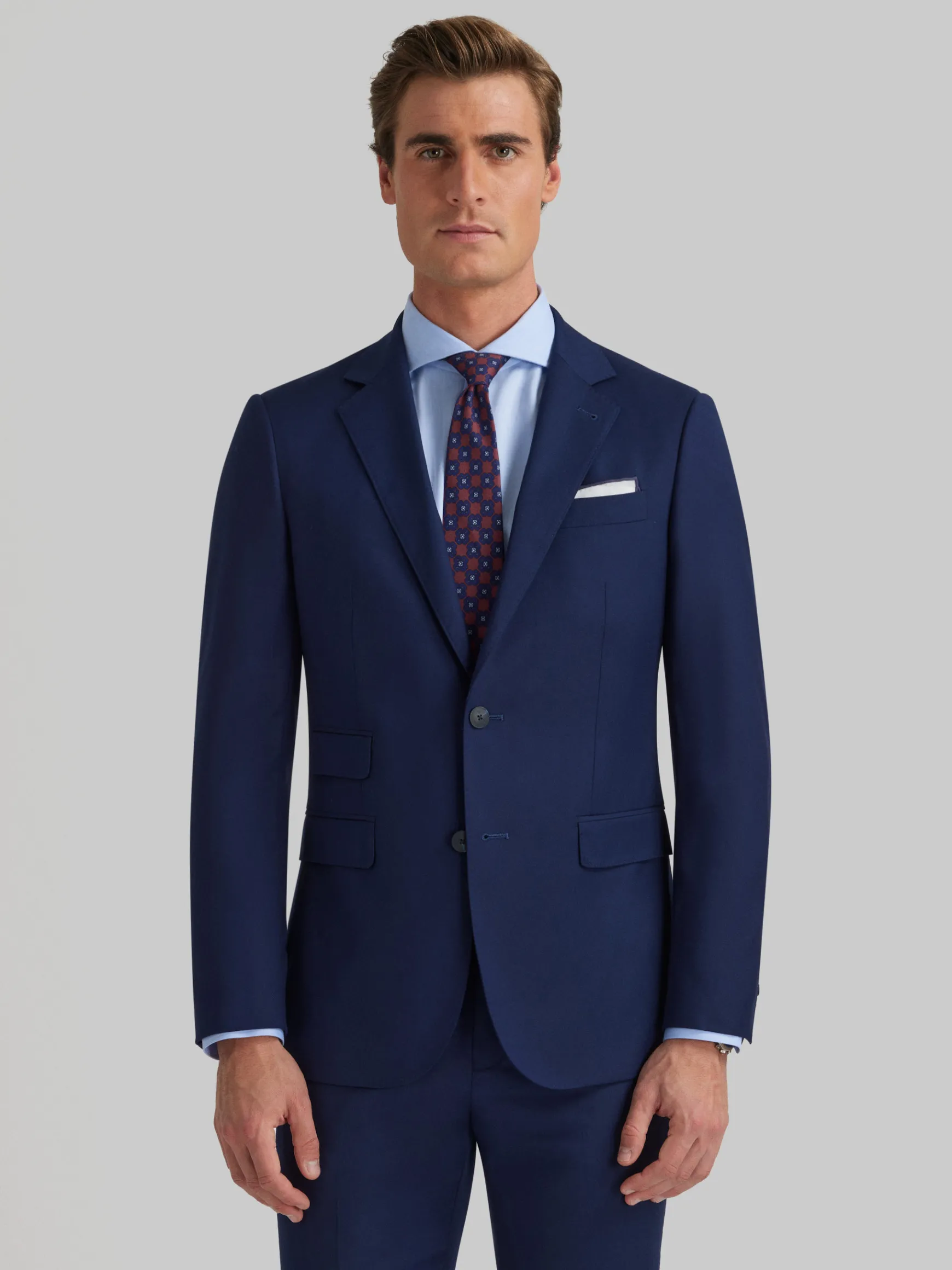 Alvaro Moreno Trajes|Trajes|AMERICANA TWILL Azul