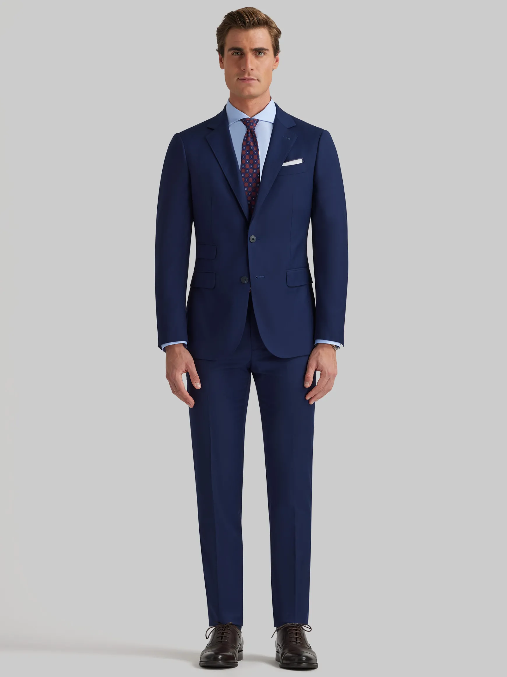 Alvaro Moreno Trajes|Trajes|AMERICANA TWILL Azul