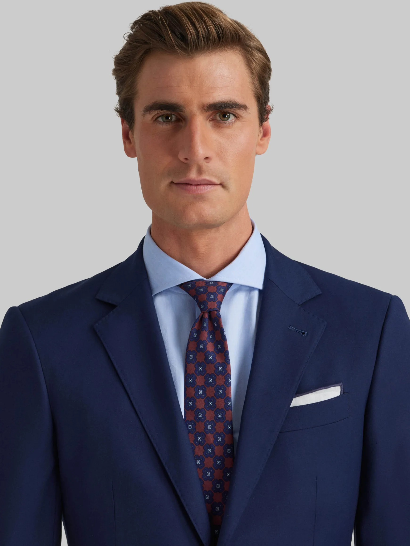 Alvaro Moreno Trajes|Trajes|AMERICANA TWILL Azul
