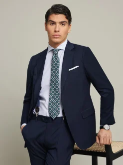 Alvaro Moreno Trajes|Trajes|AMERICANA TWILL Azul Marino