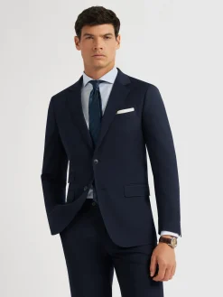 Alvaro Moreno Trajes|Trajes|AMERICANA TWILL Azul Marino