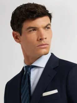 Alvaro Moreno Trajes|Trajes|AMERICANA TWILL Azul Marino