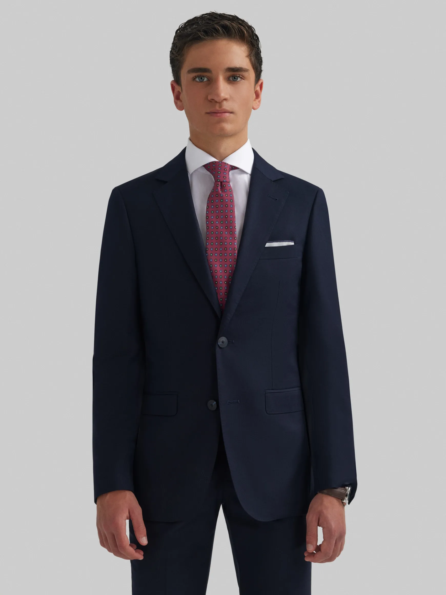 Alvaro Moreno Trajes|Trajes|AMERICANA TWILL CADETE Azul Marino