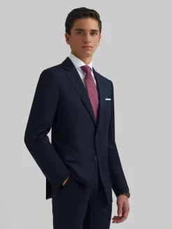 Alvaro Moreno Trajes|Trajes|AMERICANA TWILL CADETE Azul Marino