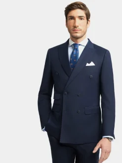 Alvaro Moreno Trajes|Trajes|AMERICANA TWILL CRUZADO Azul Marino