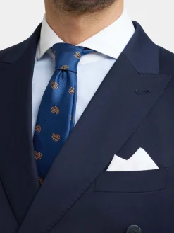 Alvaro Moreno Trajes|Trajes|AMERICANA TWILL CRUZADO Azul Marino